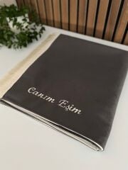 Canım Eşim Yazılı Seccade - Gri