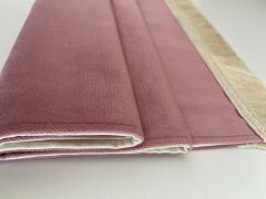 Kişiye Özel İsim Yazılı Pembe Kadife Seccade