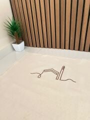 Kabe Desenli Keten Seccade