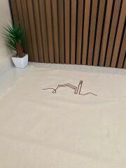 Kabe Desenli Keten Seccade