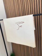 Cami Desenli Keten Seccade