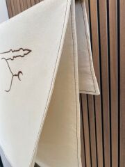 Cami Desenli Keten Seccade