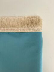 Kişiye Özel Açık Mavi Kadife Seccade – İsim Yazılabilir, Hediyelik Seccade Modeli