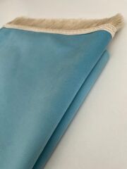 Kişiye Özel Açık Mavi Kadife Seccade – İsim Yazılabilir, Hediyelik Seccade Modeli