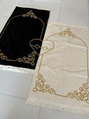 Kalpli Çift Seccadesi Saçak Püsküllü