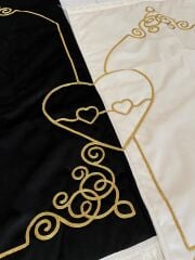 Kalpli Çift Seccadesi Saçak Püsküllü