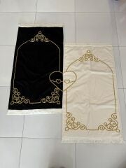 Kalpli Çift Seccadesi Saçak Püsküllü