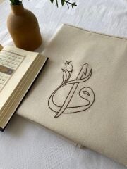 Elif Vav Desenli Keten Seccade