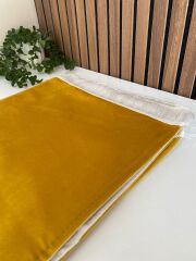 Hardal Sarısı Kadife Seccade