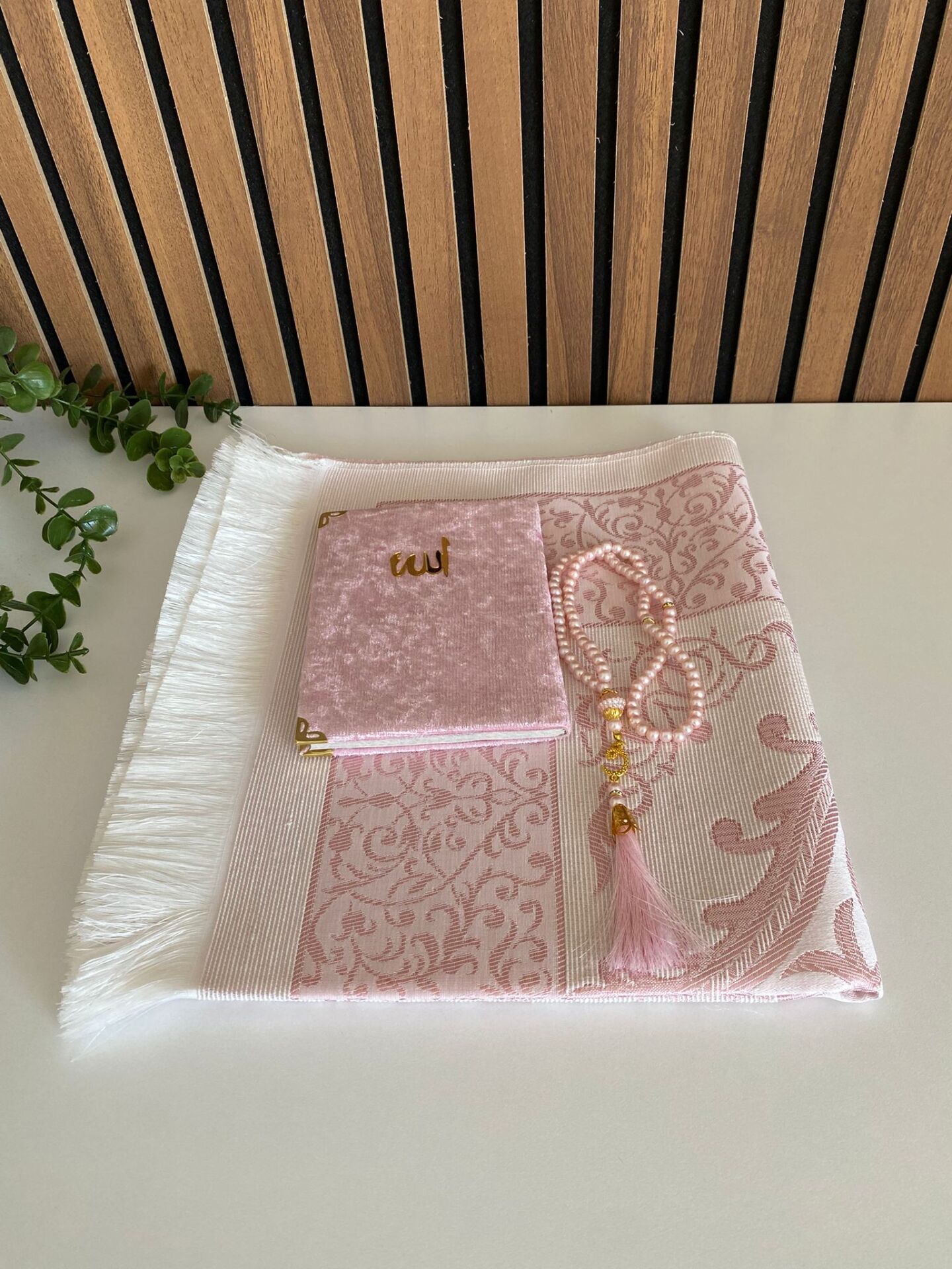 Pembe Tafta Hediyelik Set - Çeyizlik ve Özel Gün Hediyesi