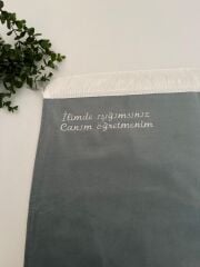 Su Yeşili Canım Öğretmenim Yazılı Seccade