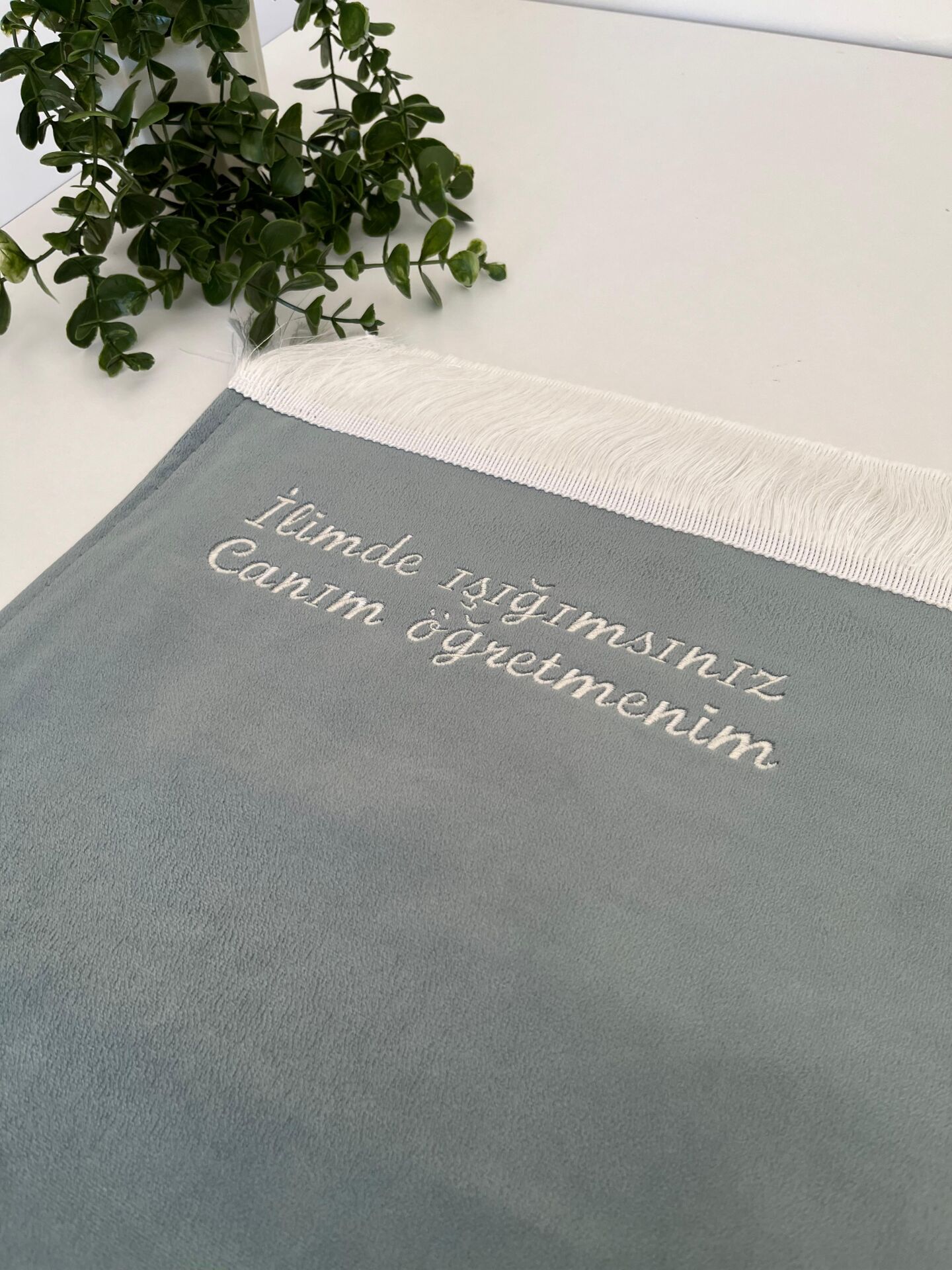 Su Yeşili Canım Öğretmenim Yazılı Seccade