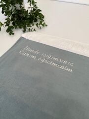 Su Yeşili Canım Öğretmenim Yazılı Seccade