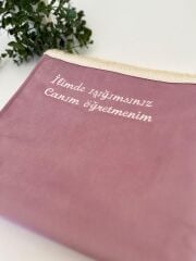 Pembe Canım Öğretmenim Yazılı Seccade