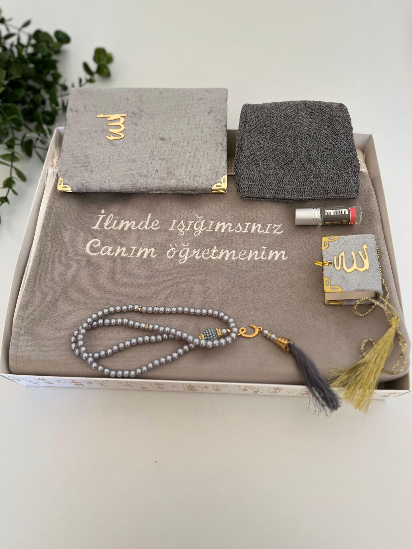 ÖĞRETMENLER GÜNÜ HEDİYELİK SET GRİ
