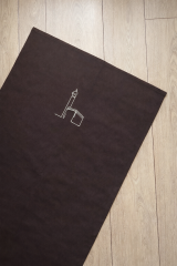 Kahverengi Keten Seccade - Kabe Desenli