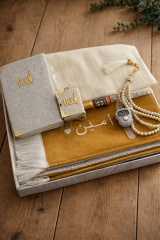 Hardal Sarısı Seccade Seti