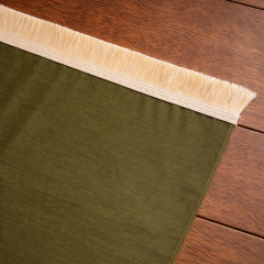 İsimli Şönil Seccade Haki Yeşili