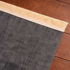 İsimli Şönil Seccade Antrasit Gri